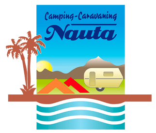 Camping Nauta cartel con logo